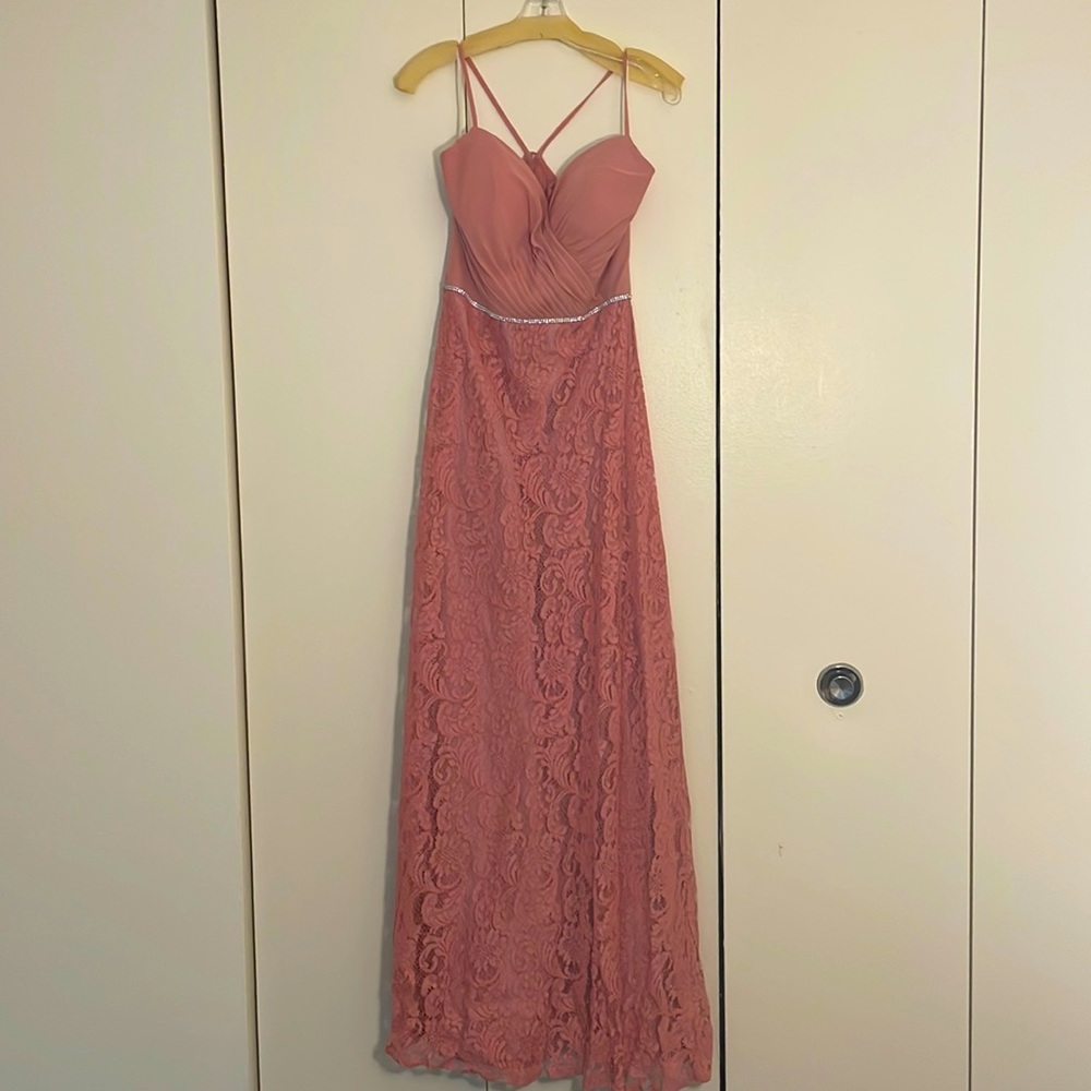 Size 10 Mauve Christina Wu Formal Gown